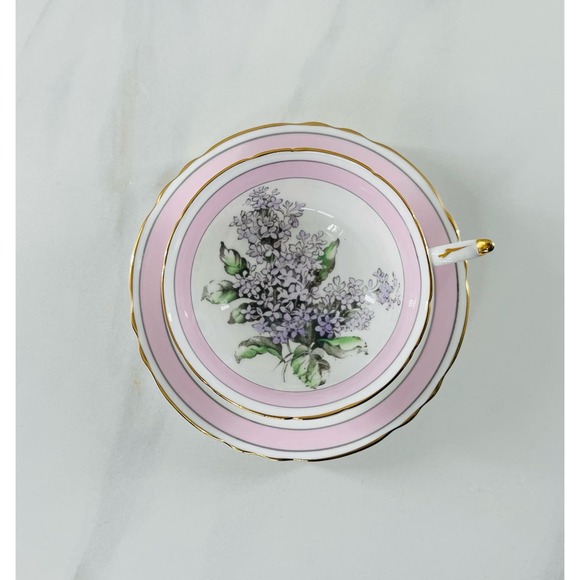PARAGON Lilac Purple Pink Teacup & Saucer - Picture 7 of 9